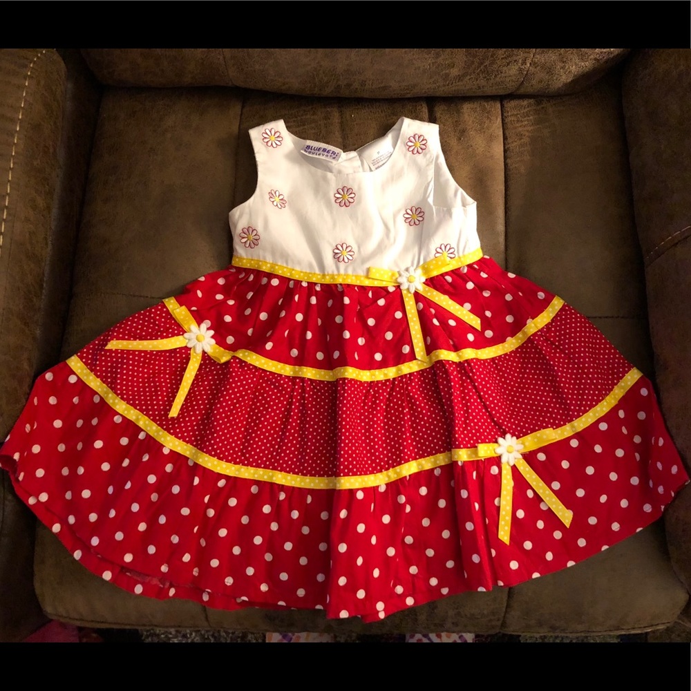 Blueberi Sz 2T Flower Dress